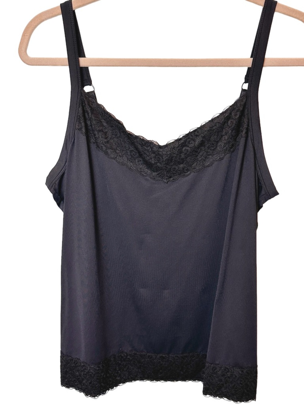 Chico's Black Lace-Trim Slip Camisole 3